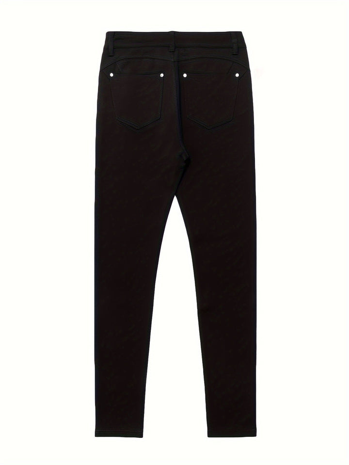 Hög-midja skinny jeans