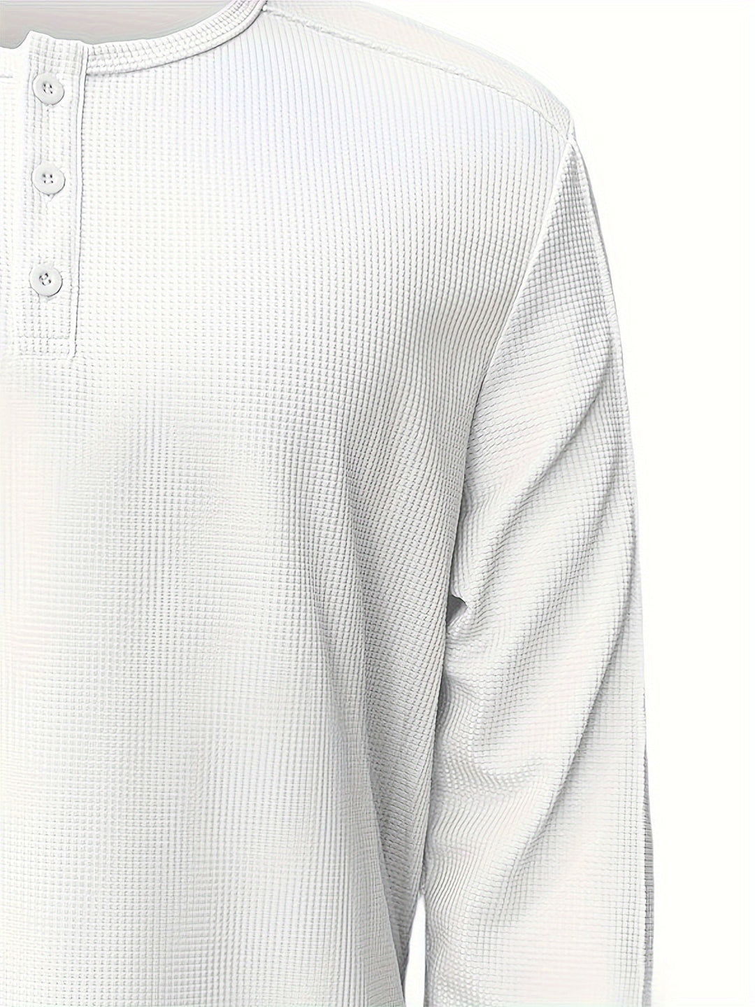 Strukturerad långärmad henley