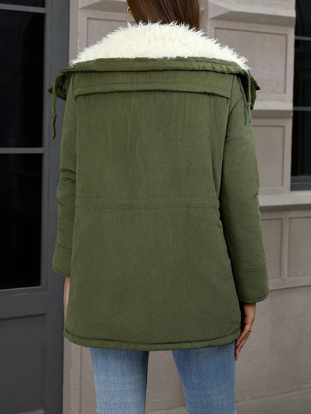 Mysig med huva vinter parkas