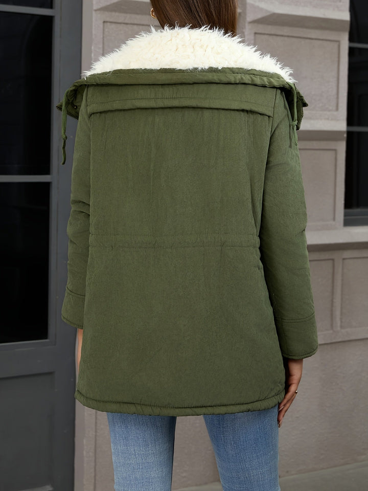 Mysig med huva vinter parkas