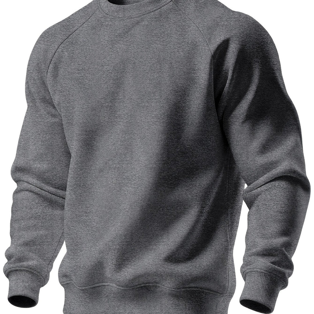 Klassisk raglan rundhalsad sweatshirt
