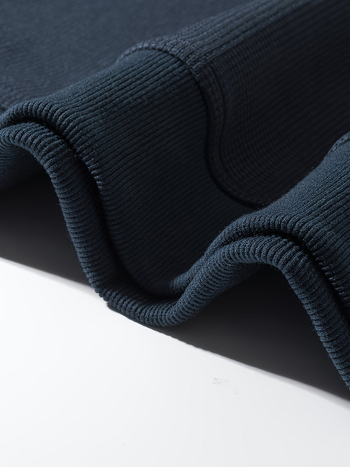 Färgblock rundhalsad sweatshirt