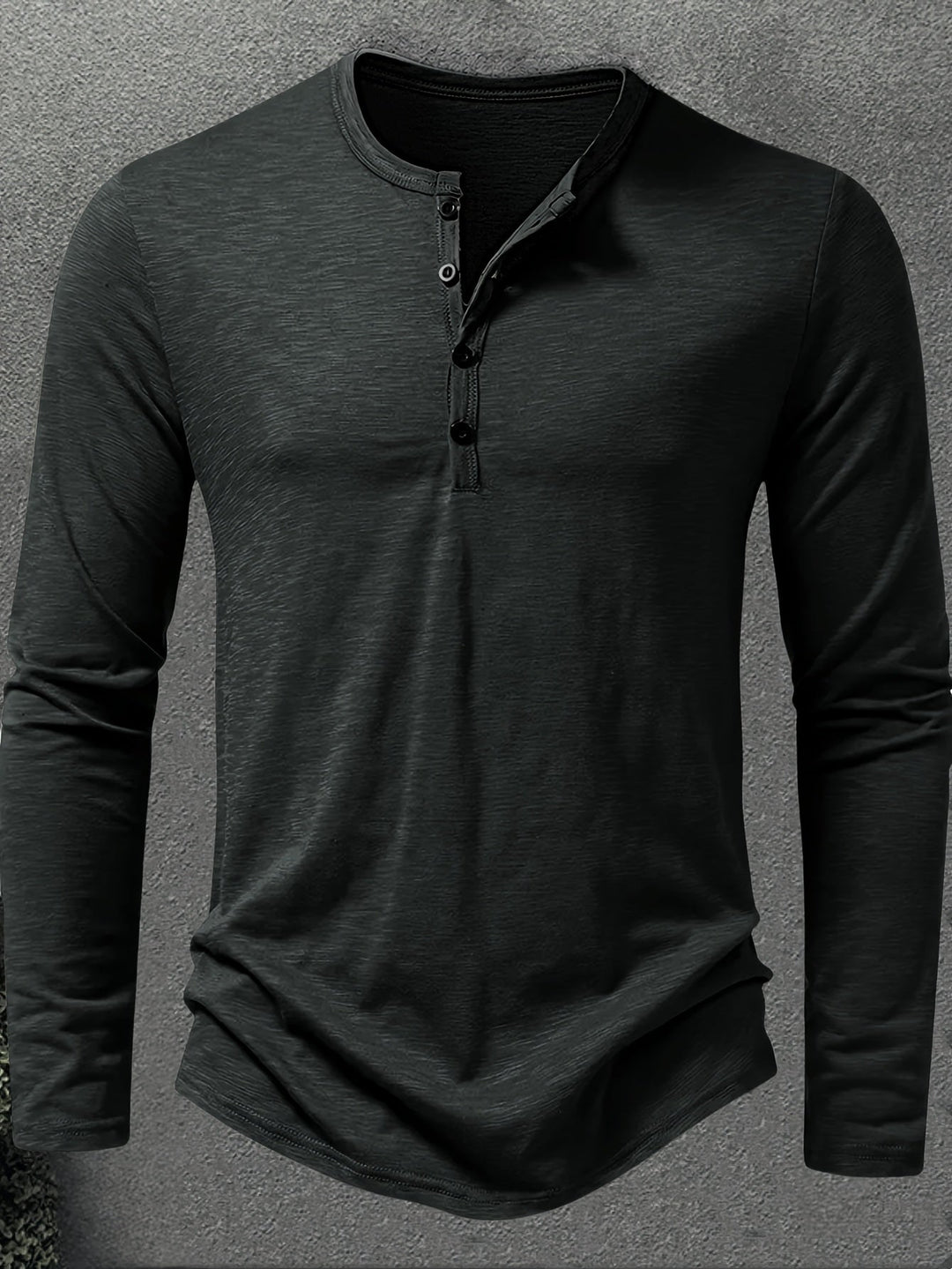 Klassisk knapp-placket henley