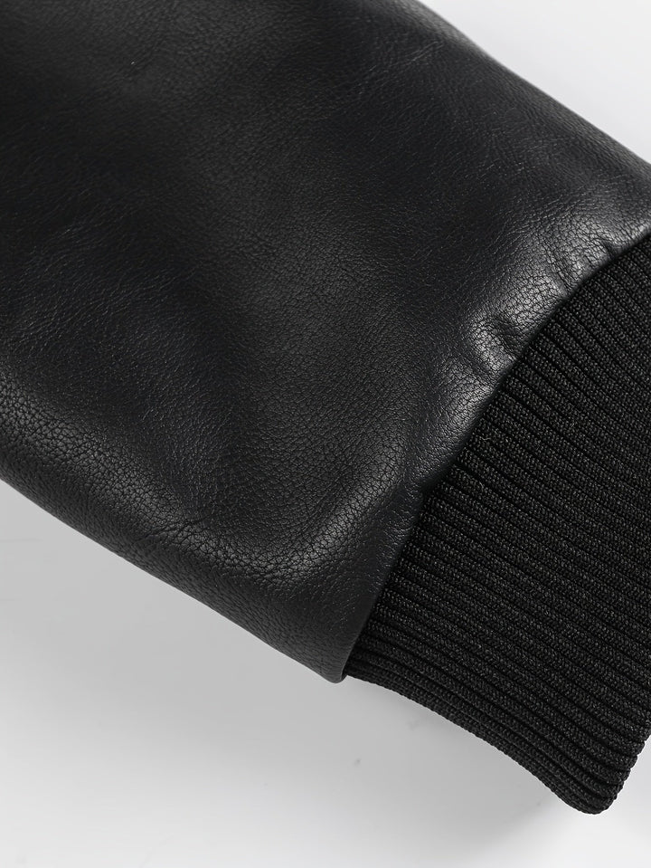 Robust med huva biker jacka