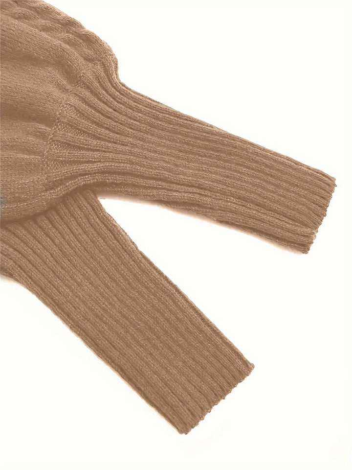 Strukturerad half-krage tröja