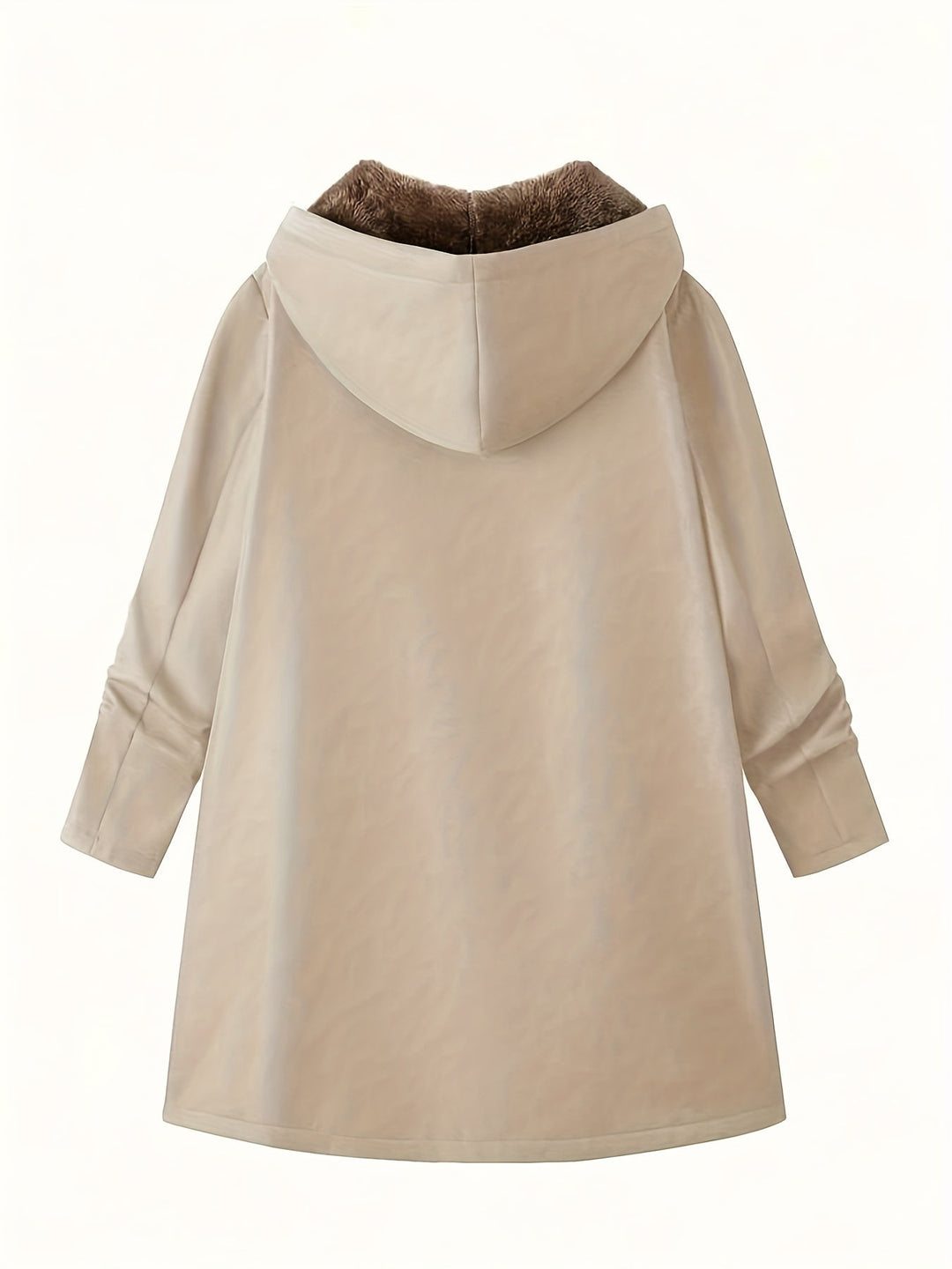 Mysig med huva longline kappa