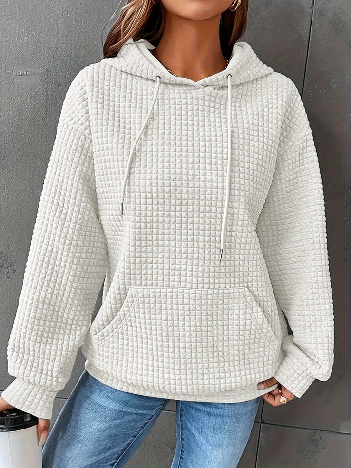 Mysig strukturerad hoodie