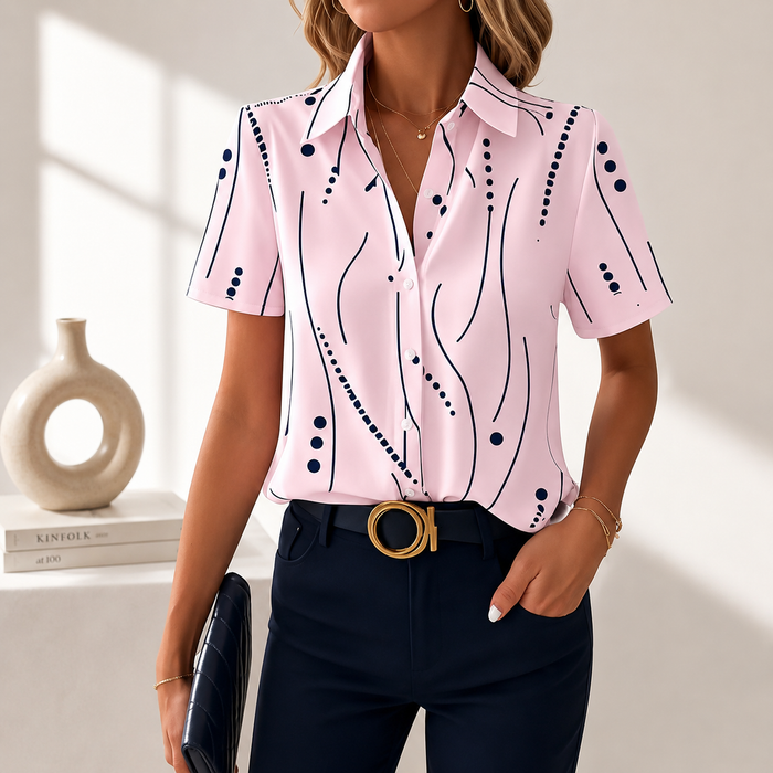 Abstract mönster blus