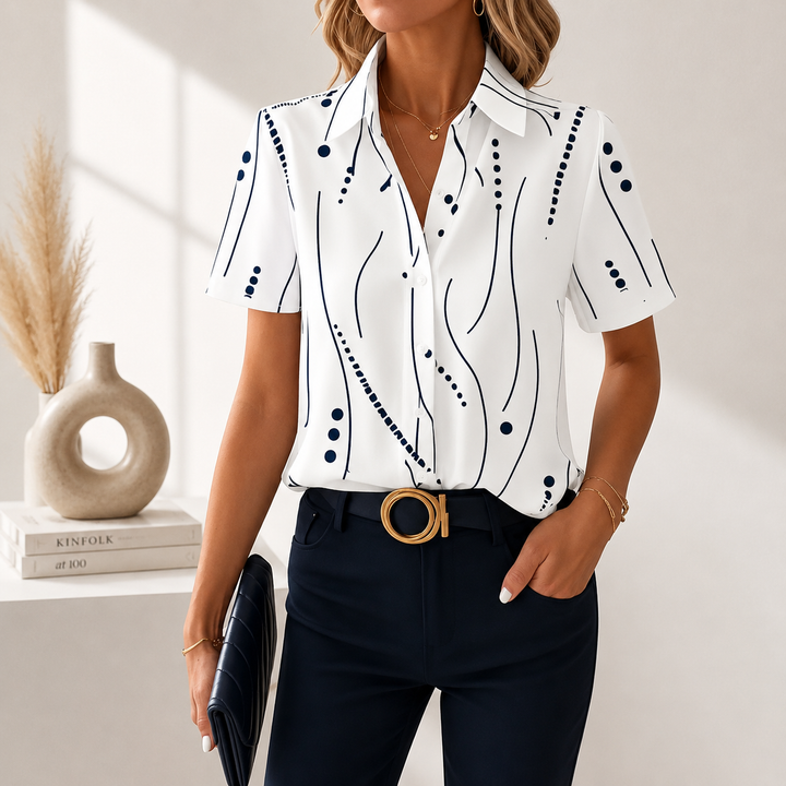 Abstract mönster blus