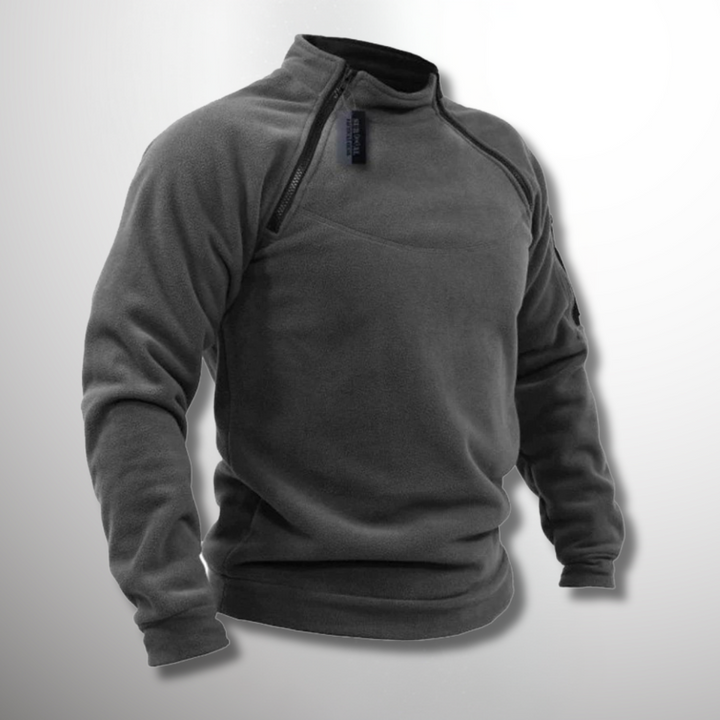 Med ståkrage med kvartsdragkedja pullover