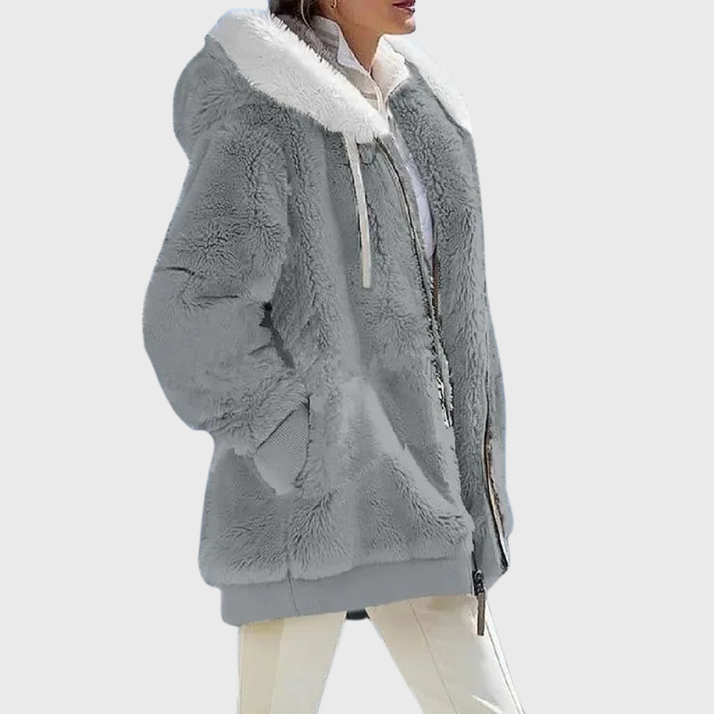Elegant flerfärgad varm puffer jacka