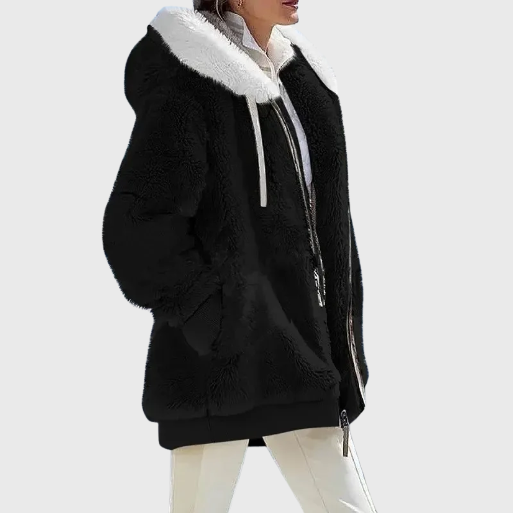 Elegant flerfärgad varm puffer jacka
