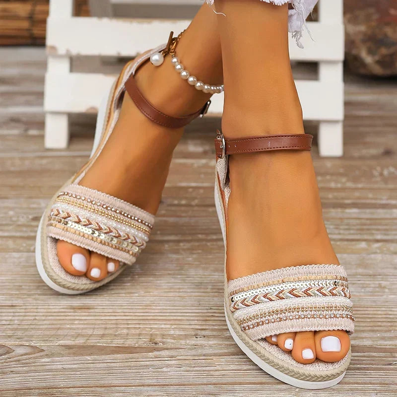 Klassisk boho ortopedisk sandal