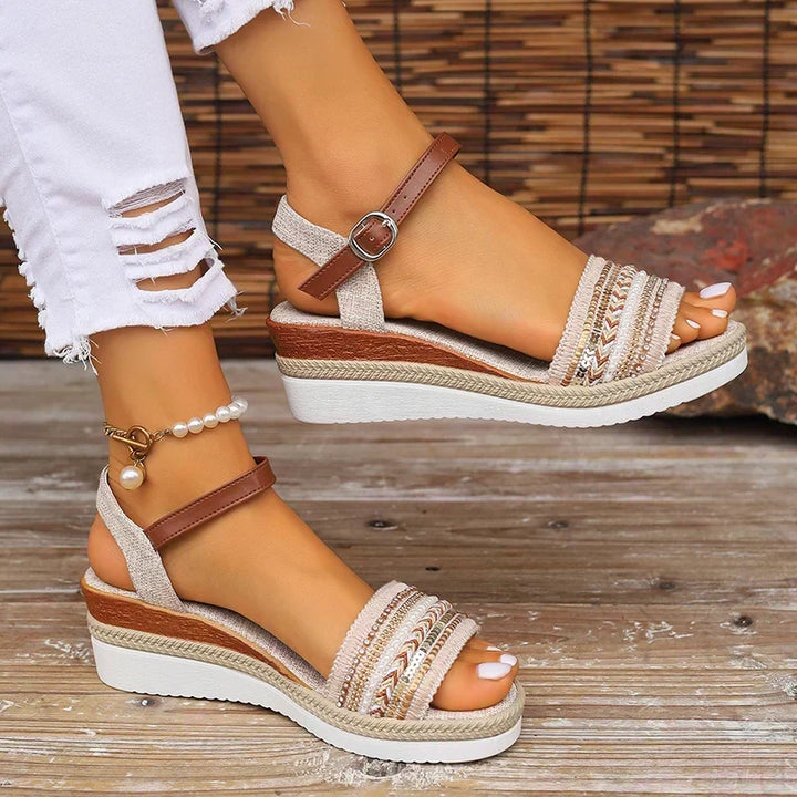 Klassisk boho ortopedisk sandal