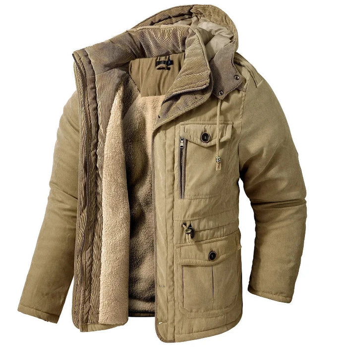 Isolerad med huva vinter parkas