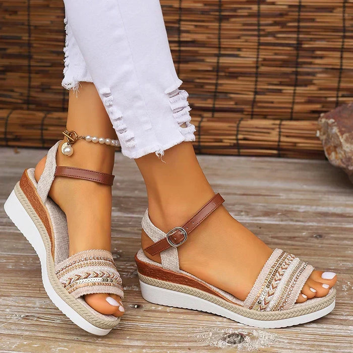 Klassisk boho ortopedisk sandal