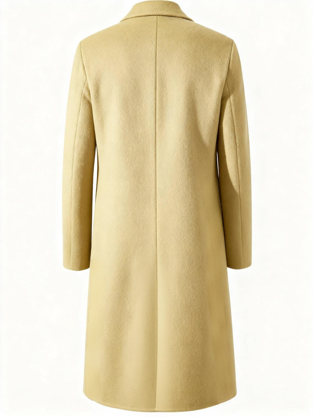 Förfinad lång trenchcoat