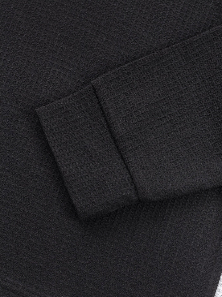 Strukturerad långärmad henley