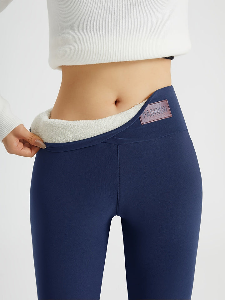 Hög-midja mysig vinter leggings