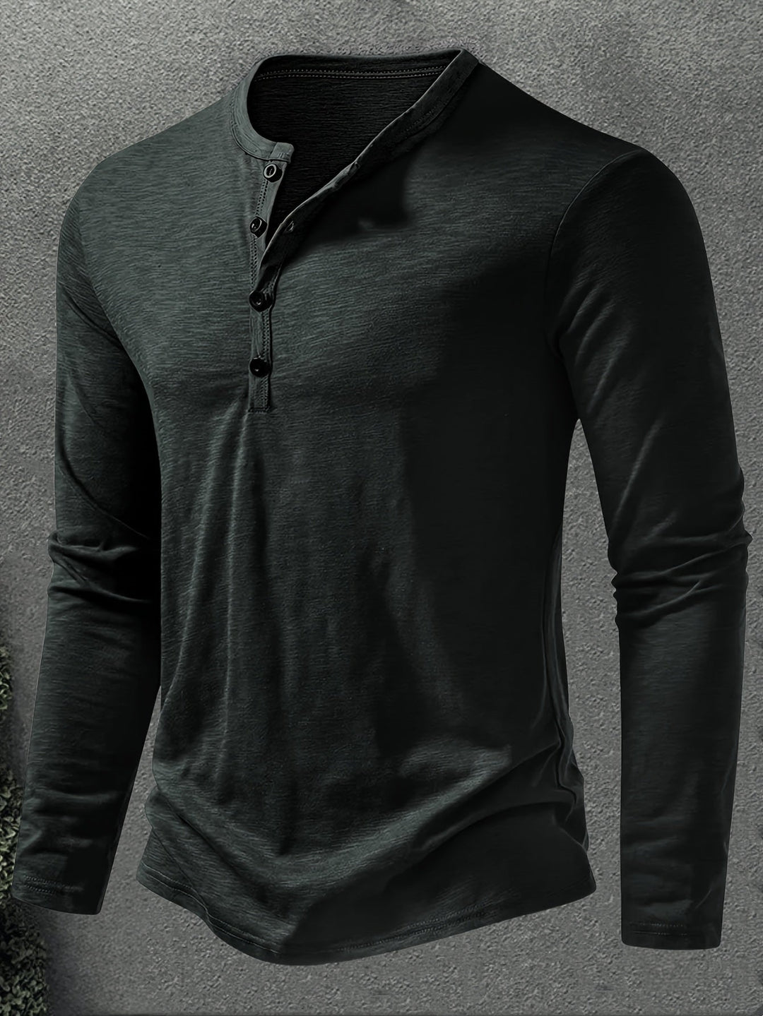 Klassisk knapp-placket henley