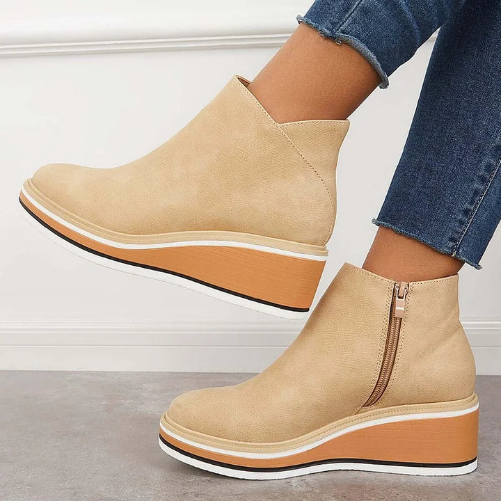 Slank plattform ankelboots