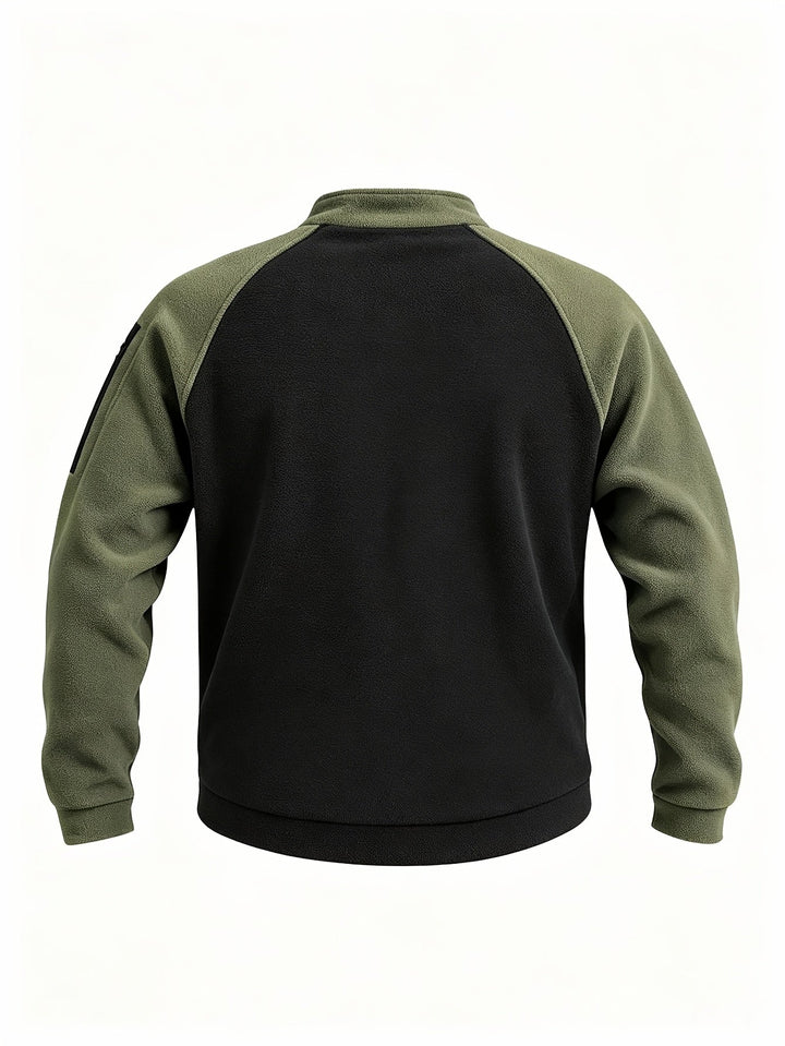 Dragkedja-detalj mockneck pullover