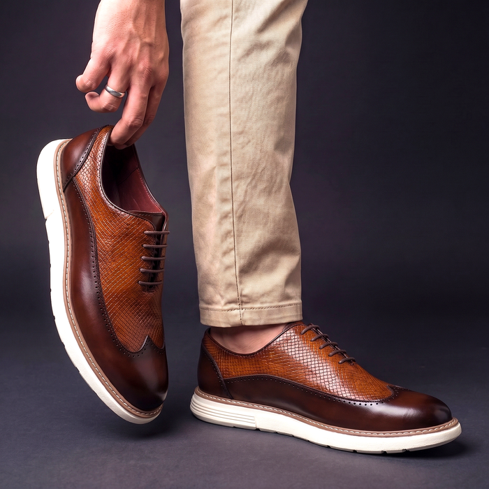 Modern wingtip oxfordskor