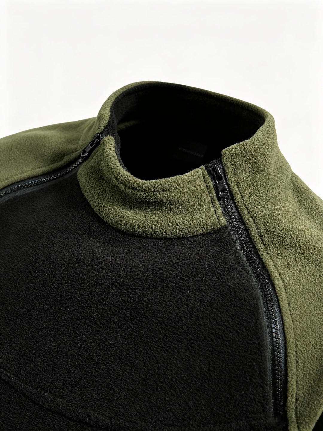 Dragkedja-detalj mockneck pullover