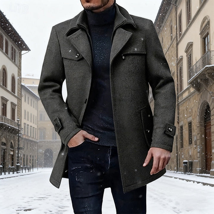 Skräddad longline vinter kappa