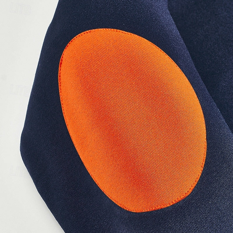 Med kvartsdragkedja färg block pullover
