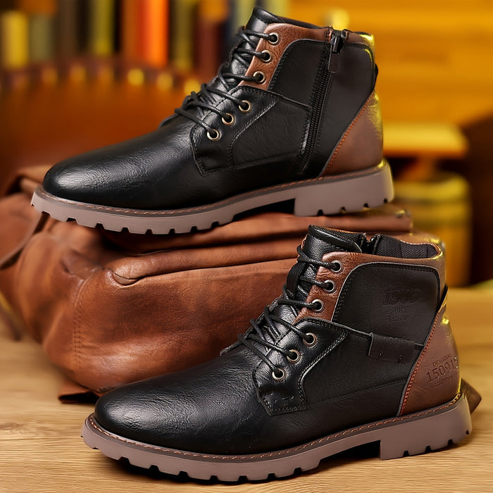 Robust med snörning ankelboots