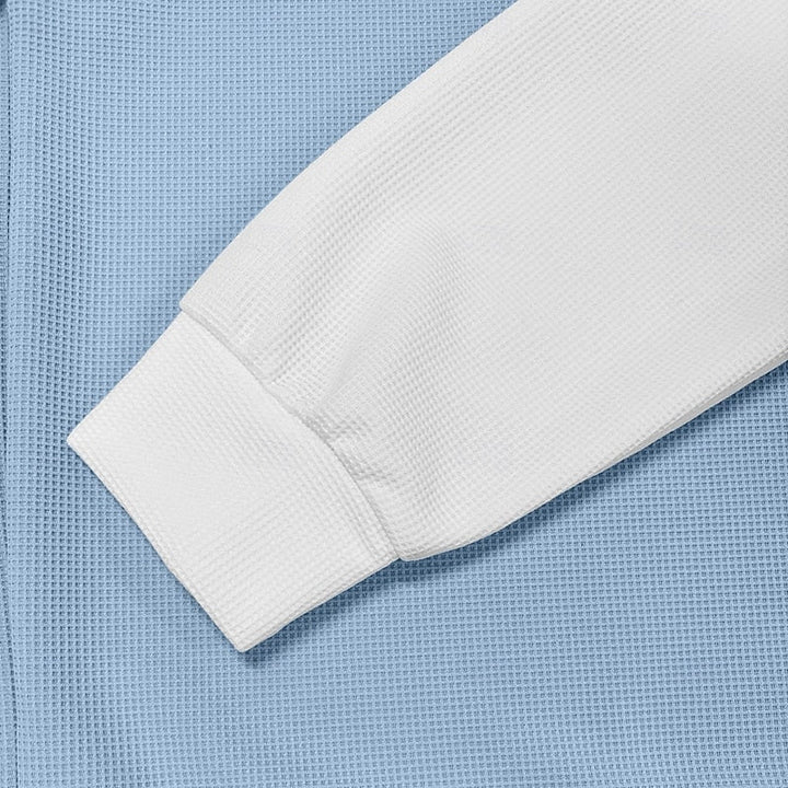 Strukturerad med kvartsdragkedja pullover