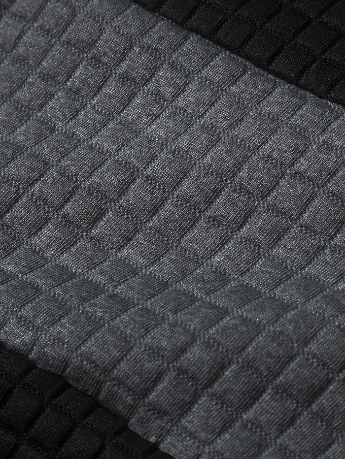 Strukturerad färgblock hoodie