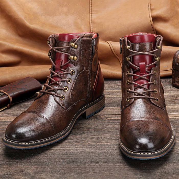Förfinad cap-tå ankelboots