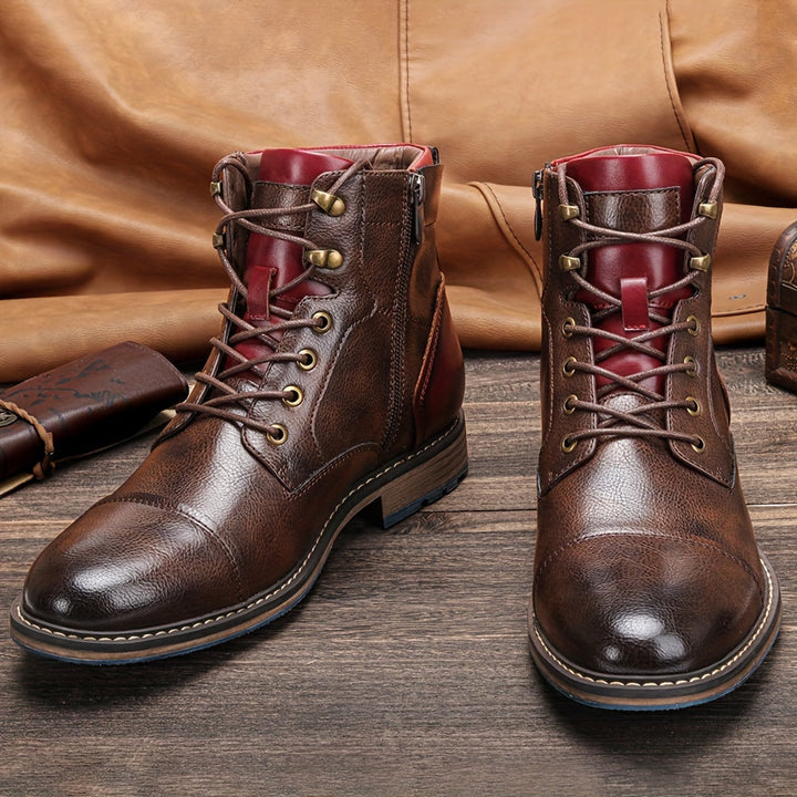 Förfinad cap-tå ankelboots