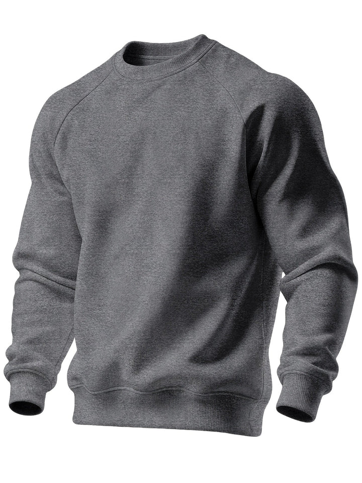 Klassisk raglan rundhalsad sweatshirt