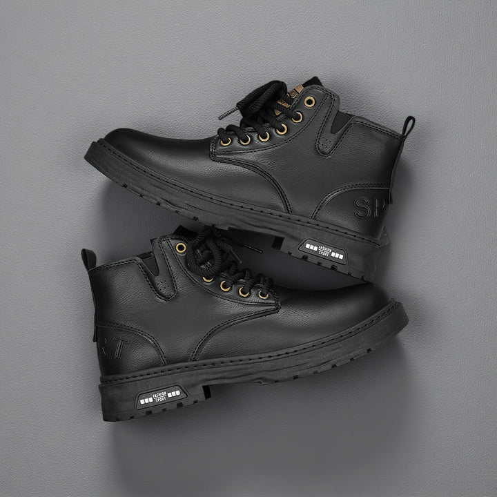 Robust med snörning ankelboots