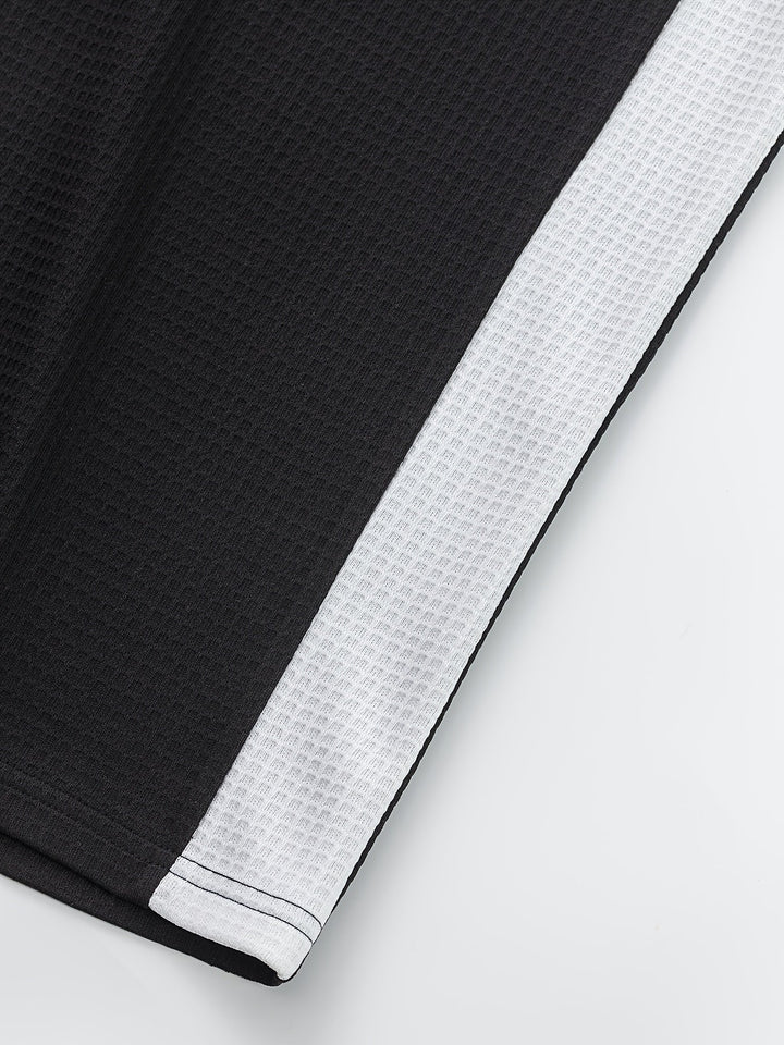 Strukturerad långärmad henley