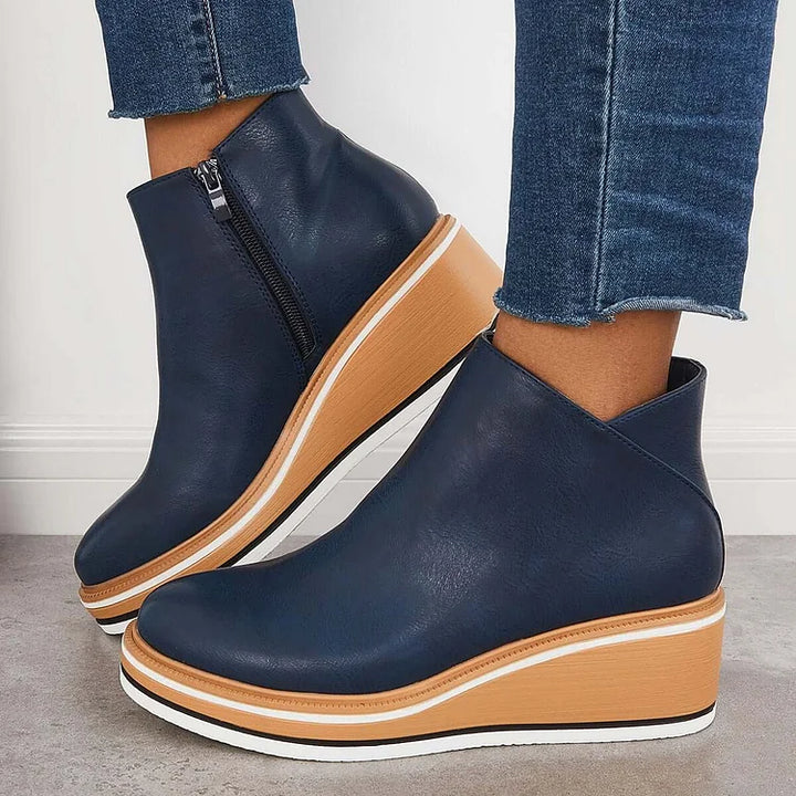Slank plattform ankelboots