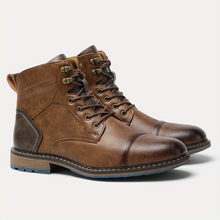 Förfinad cap-tå ankelboots