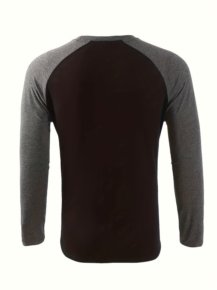 Two-tone raglan långärmad topp
