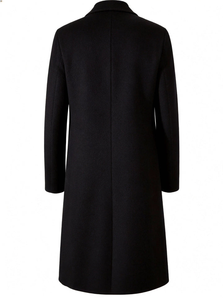 Förfinad lång trenchcoat