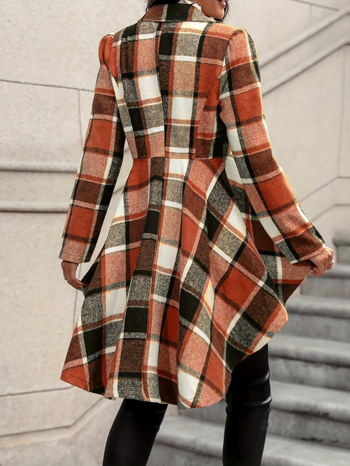 Draped rutig jacka