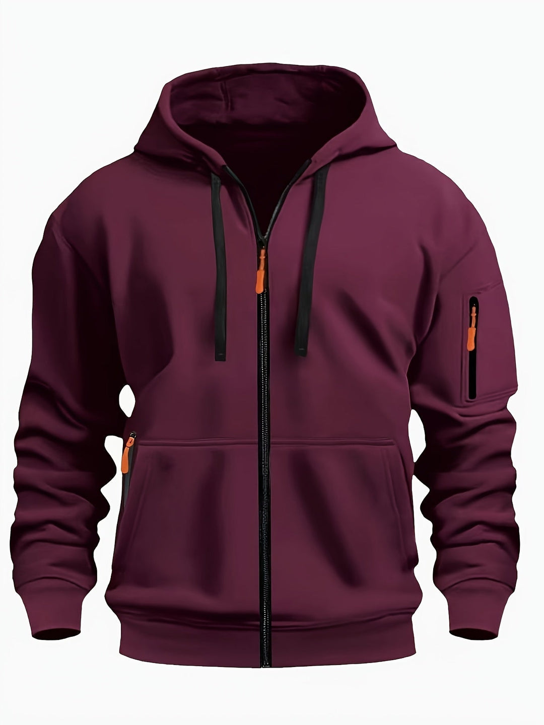 Vardags med dragkedja hoodie