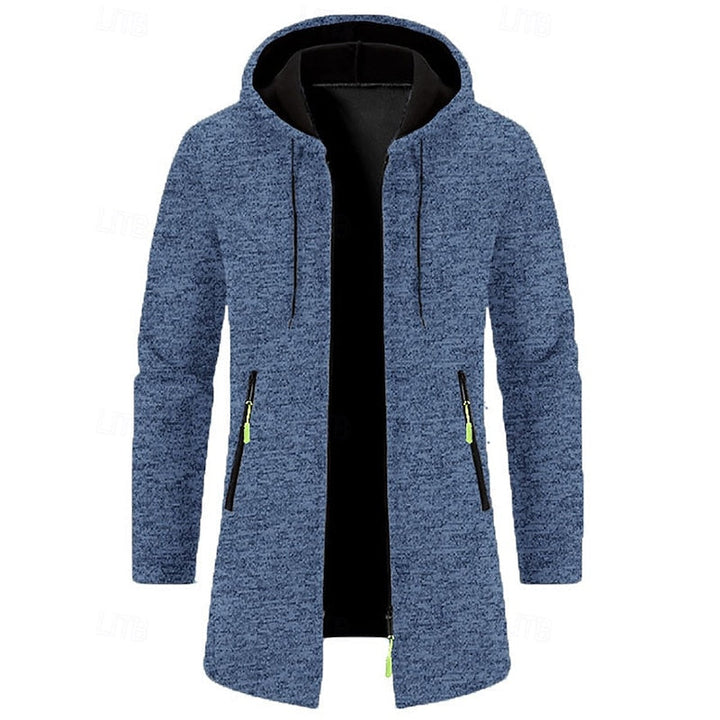 Med huva longline kappa