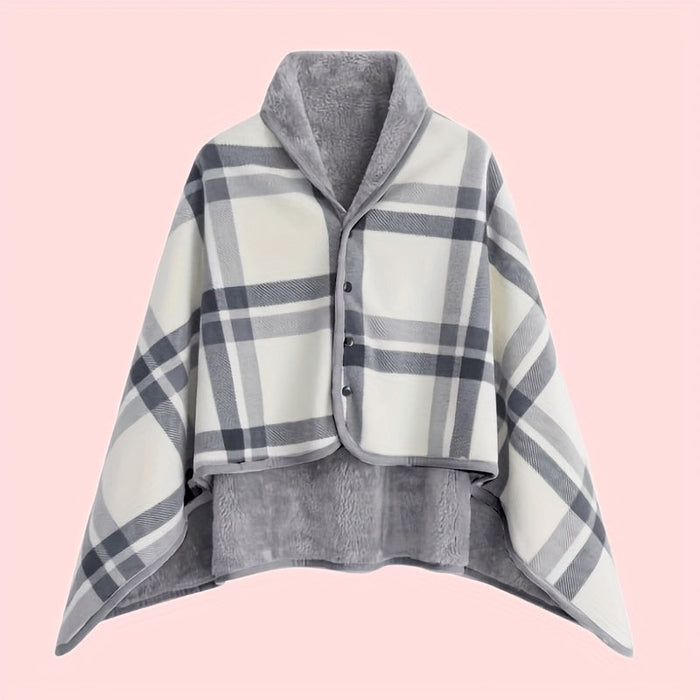 Knäppt wrap sjal