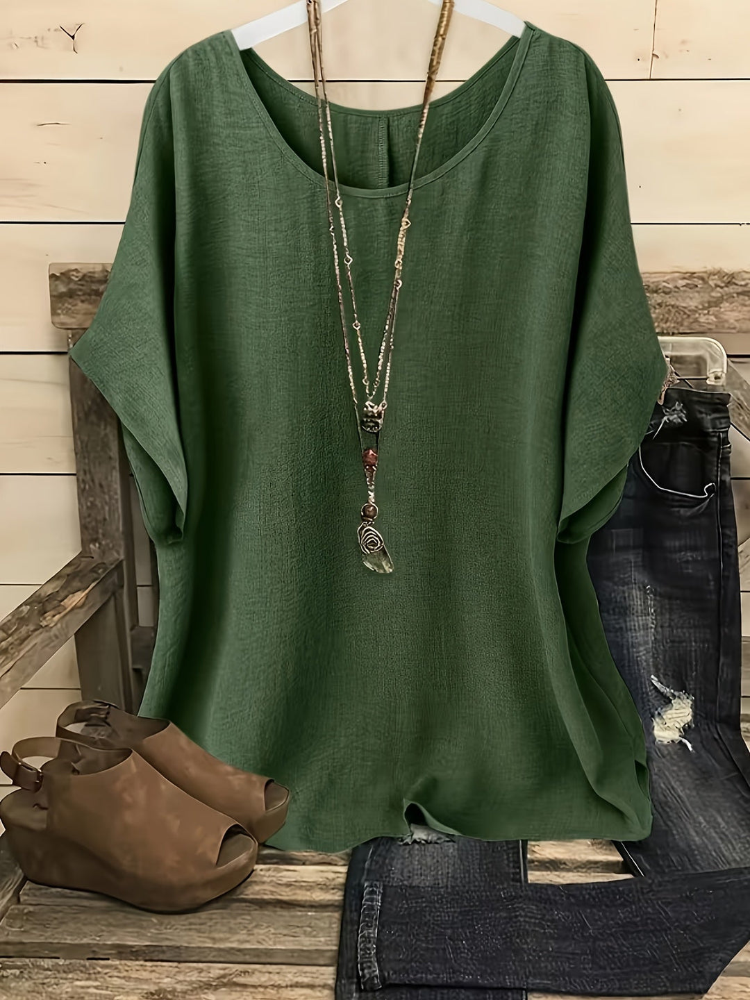 Flowy batwing blus