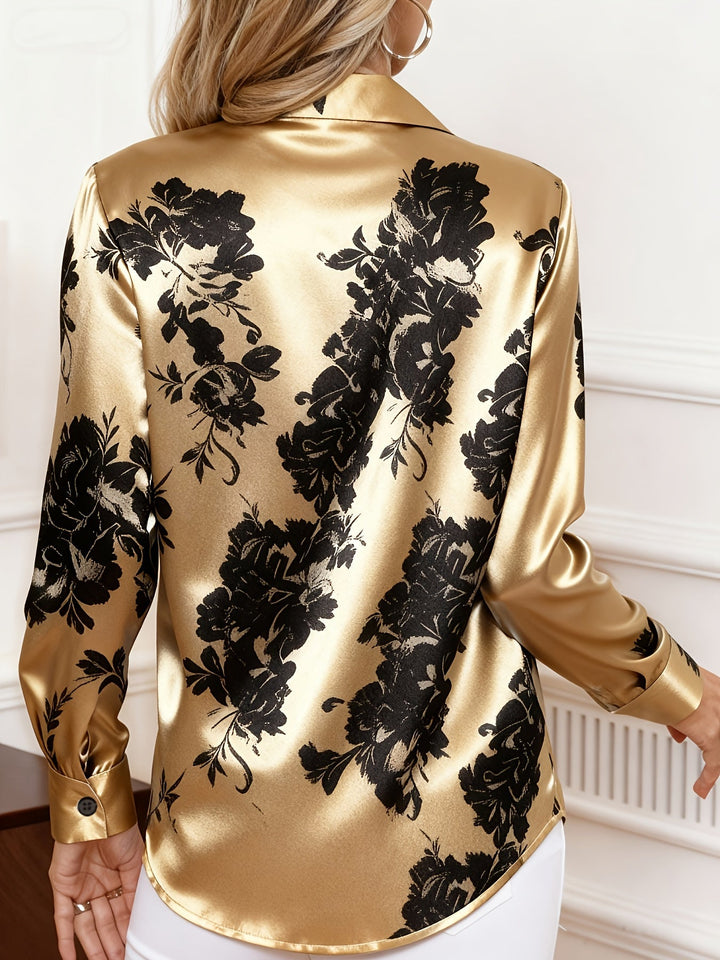 Blommig elegant blus