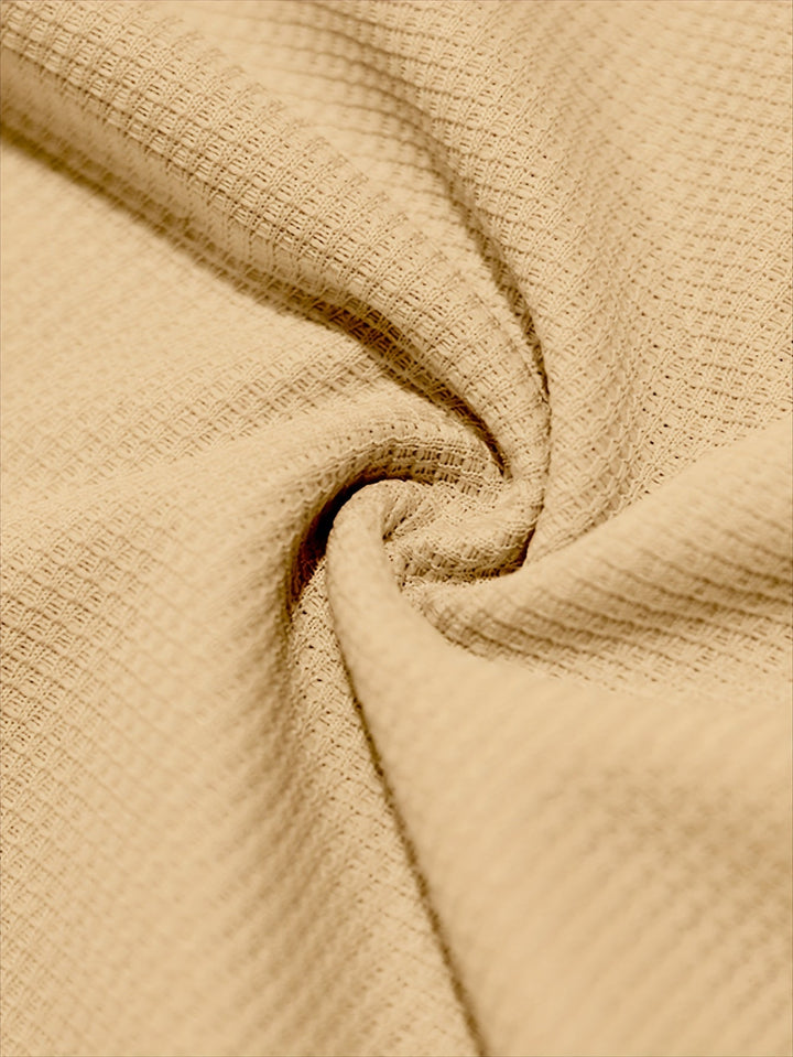 Strukturerad långärmad henley