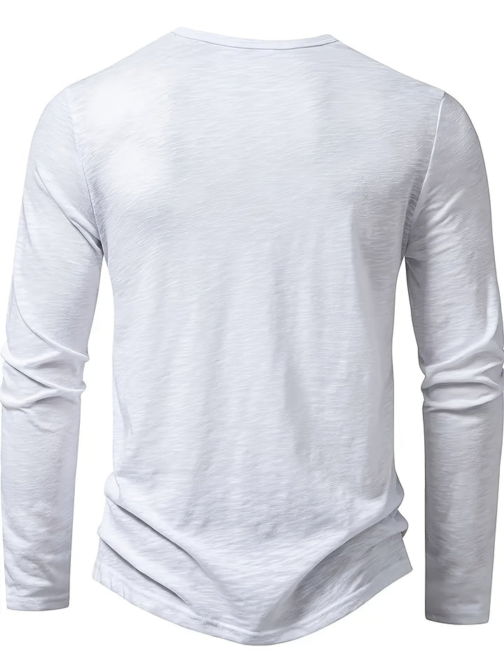 Klassisk knapp-placket henley